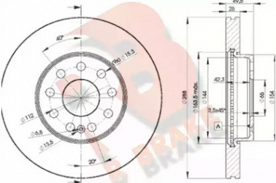 R BRAKE 78rbd25615 -  Тормозной диск